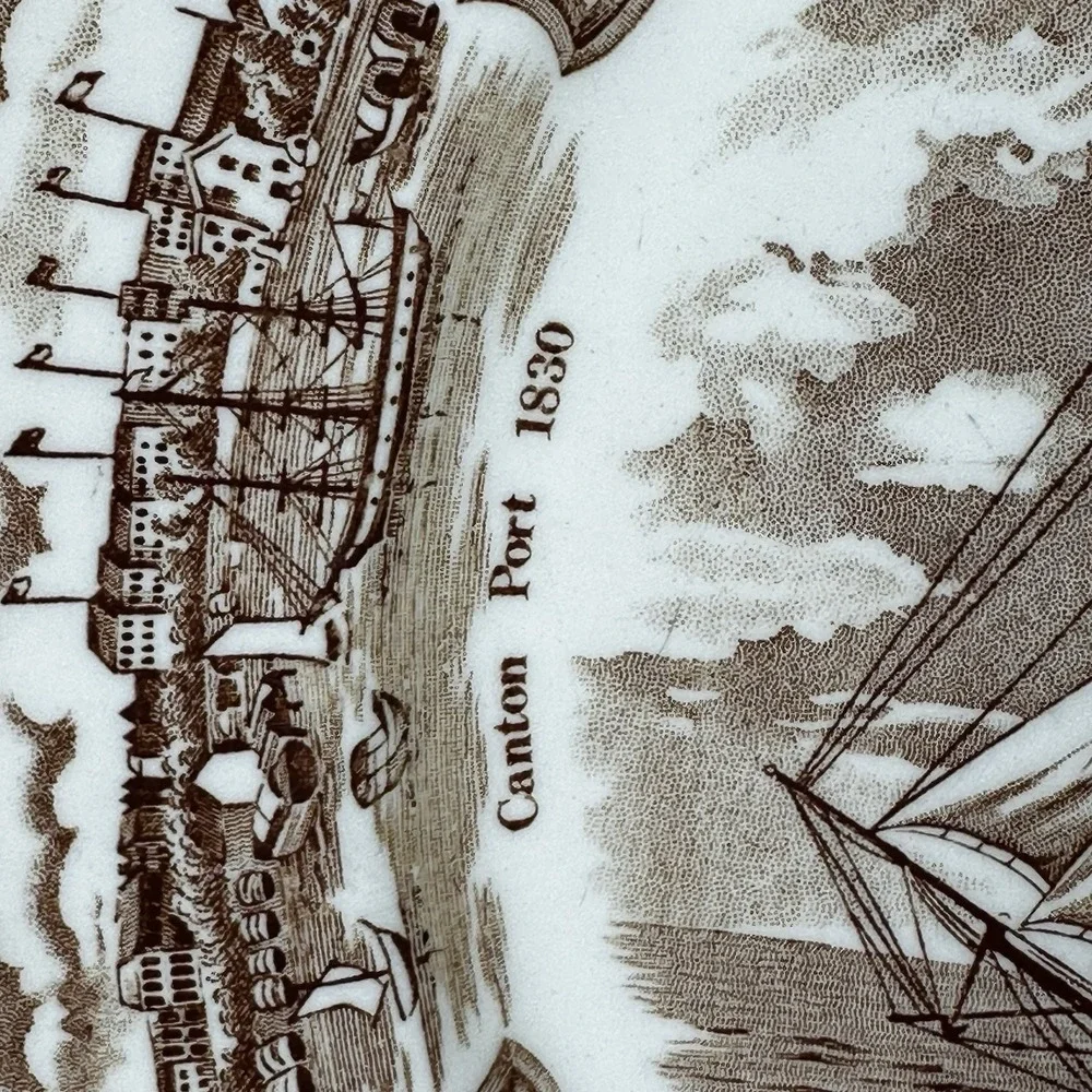 Alfred Meakin Collector Plate FAIR WINDS The Friendship of Salem‎ Vtg
